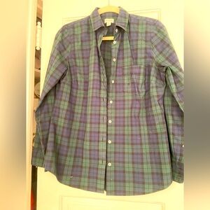 Jcrew Black watch Plaid Button Down